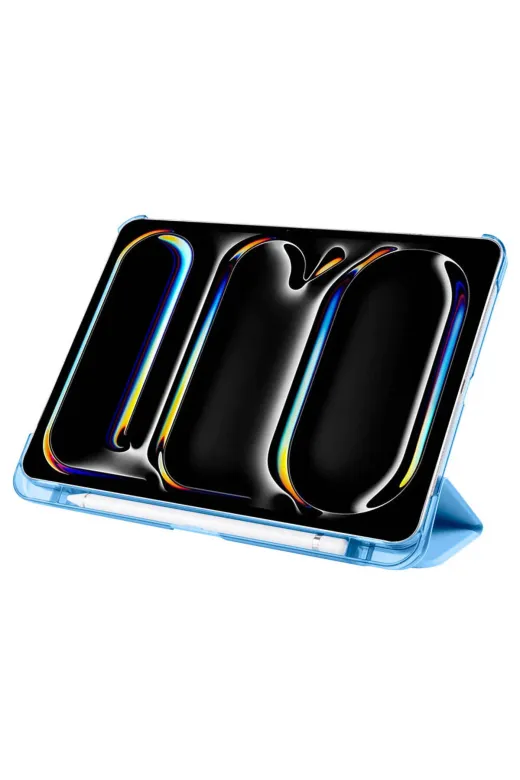 Techaks T39989-TCHS Ipad Pro 11 2025 M5 Zore Smart Cover Kalem Bölmeli Standlı 1-1 Kılıf - Gold
