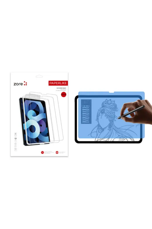 Techaks T40016-TCHS Ipad Pro 13 2025 M5 Zore Paper-Like Ekran Koruyucu - Şeffaf