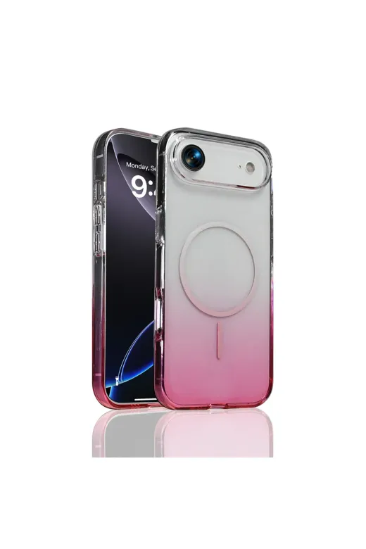 Techaks T40059-TCHS Iphone 17 Air Kılıf M-Safe Şarj Özellikli Zore Septik Silikon Kapak - Mor