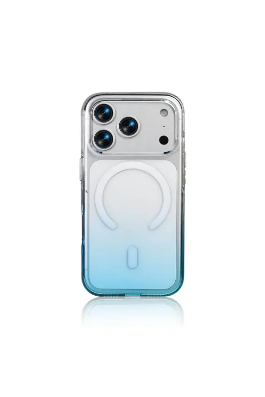 Techaks T40060-TCHS Iphone 17 Pro Kılıf M-Safe Şarj Özellikli Zore Septik Silikon Kapak - Turuncu