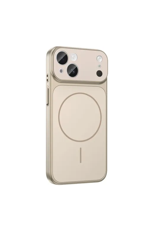 Techaks T40154-TCHS Iphone 15 Kılıf Tchs M-Safe Şarj Özellikli Kamera Korumalı Formen Kapak - Gri