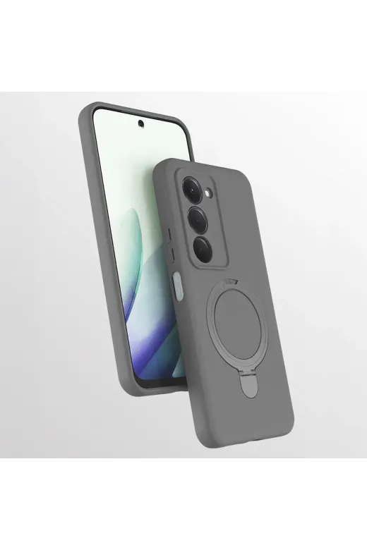 Techaks T40410-TCHS Redmi 15 Kılıf M-Safe Şarj Özellikli Standlı Tchs Samara Kapak - Lacivert