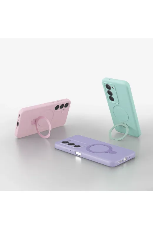 Techaks T40410-TCHS Redmi 15 Kılıf M-Safe Şarj Özellikli Standlı Tchs Samara Kapak - Lacivert