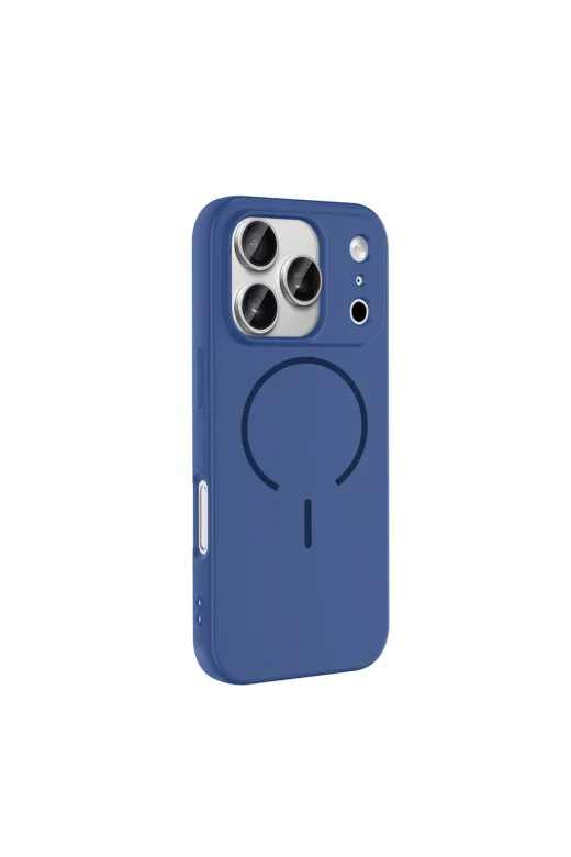 Techaks T40459-TCHS Iphone 17 Pro Max Kılıf M-Safe Şarj Özellikli Tchs Meta Kapak - Titanyum-Gri