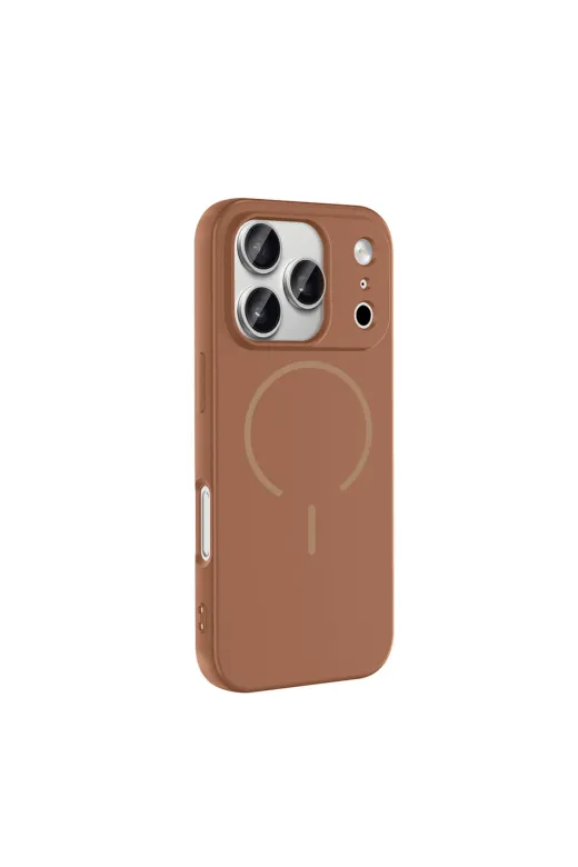 Techaks T40459-TCHS Iphone 17 Pro Max Kılıf M-Safe Şarj Özellikli Tchs Meta Kapak - Titanyum-Gri