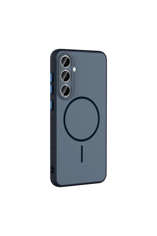 Techaks T40519-TCHS Galaxy S24 Fe Kılıf M-Safe Şarj Özellikli Zore Tea Kapak - Gold