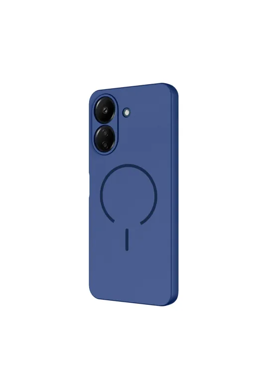 Techaks T40530-TCHS Redmi 13C Kılıf M-Safe Şarj Özellikli Tchs Meta Kapak - Titanyum-Gri