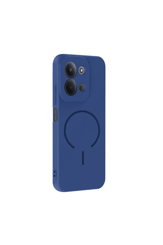 Techaks T40533-TCHS Redmi 15C Kılıf M-Safe Şarj Özellikli Tchs Meta Kapak - Titanyum-Gri
