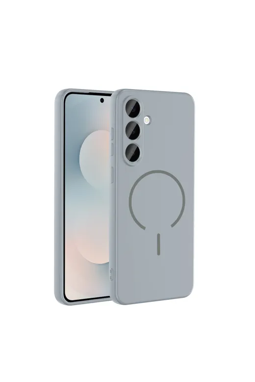 Techaks T40559-TCHS Galaxy S25 Fe Kılıf M-Safe Şarj Özellikli Tchs Meta Kapak - Lacivert