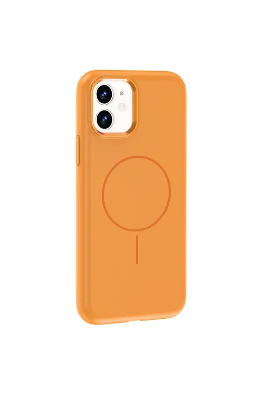 Techaks T40638-TCHS Iphone 11 Kılıf M-Safe Şarj Özellikli Metal Kamera Çerçeveli Tchs Edi Silikon Kapak - Rose Gold