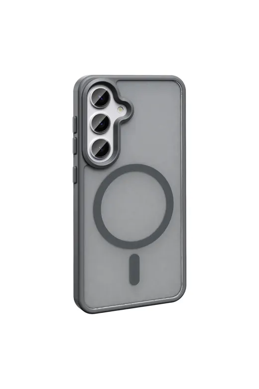 Techaks T40841-TCHS Galaxy S26 Plus Kılıf M-Safe Şarj Özellikli Mat Arka Yüzey Zore Sio Kapak - Siyah