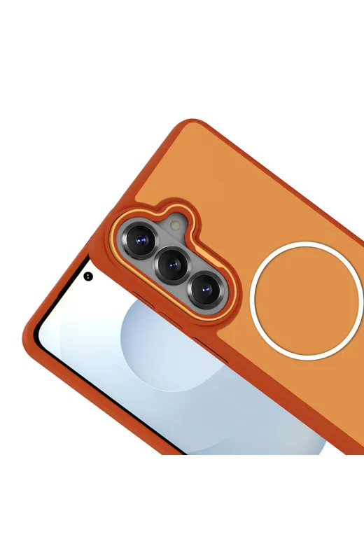 Techaks T40960-TCHS Galaxy S26 Plus Kılıf M-Safe Şarj Özellikli Metal Kamera Çerçeveli Tchs Sanremo Silikon Kapak - Turu