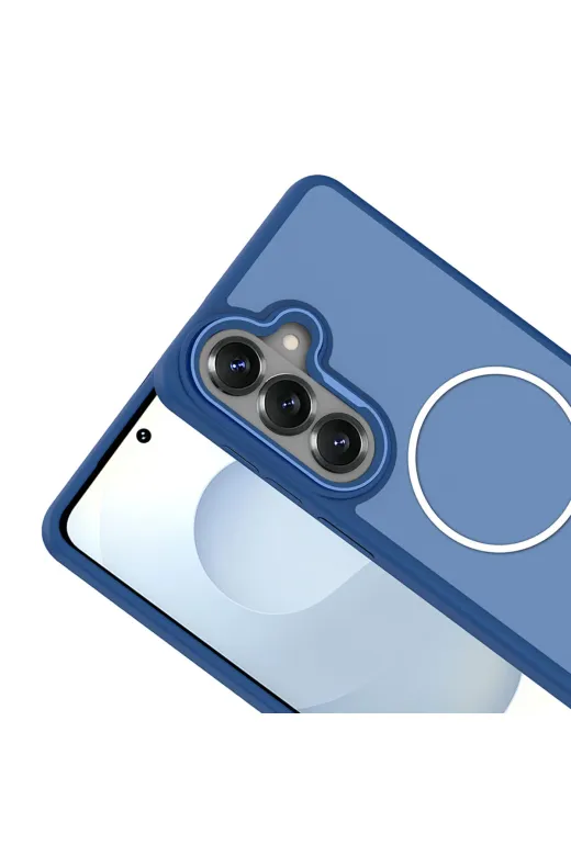 Techaks T40960-TCHS Galaxy S26 Plus Kılıf M-Safe Şarj Özellikli Metal Kamera Çerçeveli Tchs Sanremo Silikon Kapak - Turu