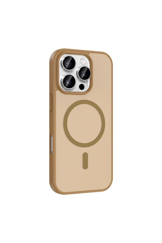 Techaks T41344-TCHS Iphone 16 Pro Max Kılıf M-Safe Şarj Özellikli Tchs Babet Kapak - Derin Mor