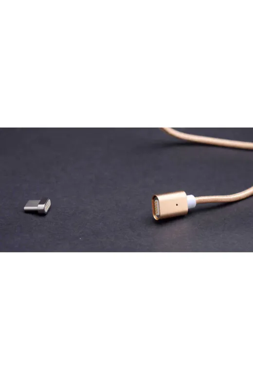 Techaks T5069-TCHS Gold Type-C Mıknatıslı Usb Kablo-Zore