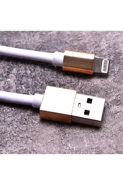 Techaks T6833-TCHS Beyaz Lightning Hızlı Şarj Kablo-Zore