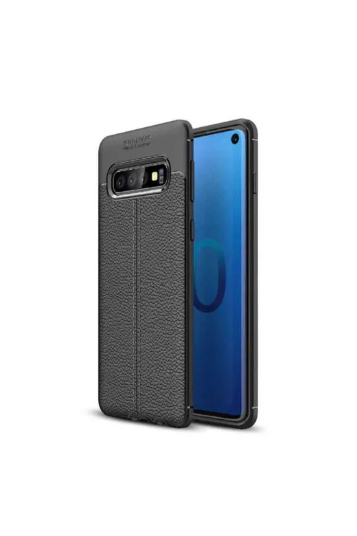Techaks T7524-TCHS Galaxy S10 Kılıf Zore Niss Silikon Kapak - Siyah