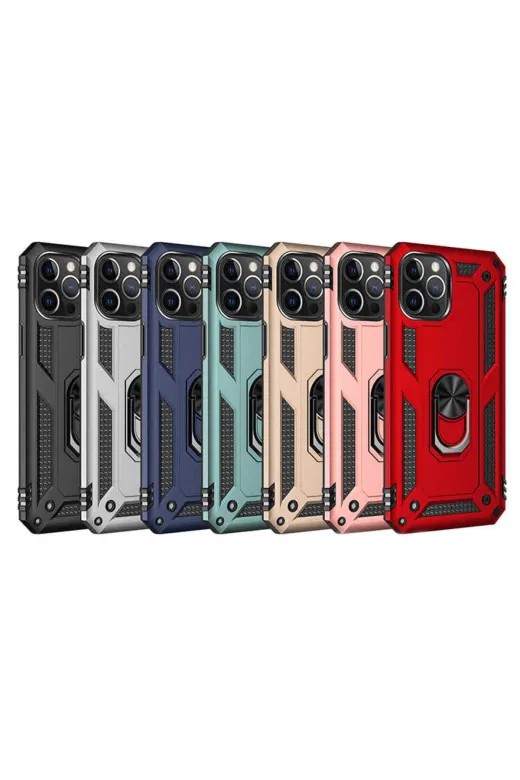 Techaks TCHS-14730 Iphone 12 Pro Max Uyumlu Zore Vega Kılıf-Gold