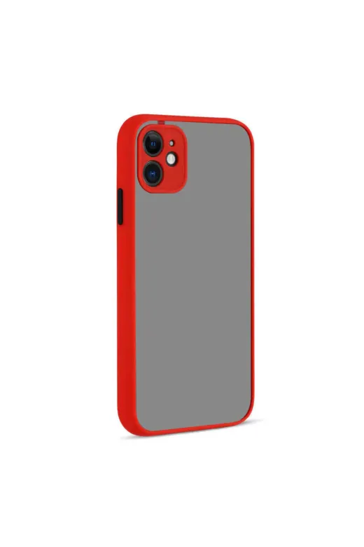 Techaks TCHS-16086 Iphone 12 Mini Uyumlu Zore Hux Kılıf-Kırmızı