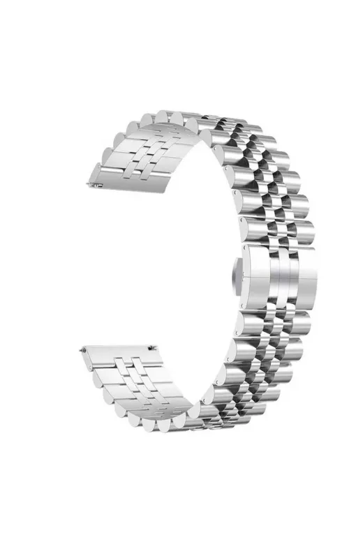 Techaks TCHS-16342 Huawei Gt2 46Mm Uyumlu Krd-36 22Mm Metal Zore Kordon-Gümüş