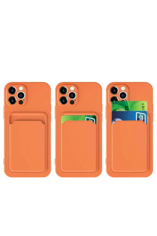 Techaks TCHS-16888 Iphone 12 Pro Max Uyumlu  Ofix Kılıf-Koyu Turuncu
