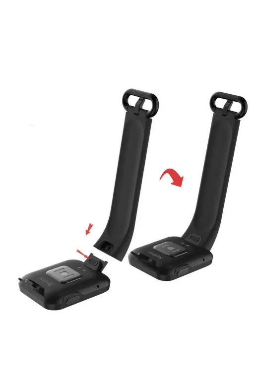 Techaks TCHS-16979 Xiaomi Redmi Watch (Mi Watch Lite) Uyumlu Klasik Zore Kordon-Turuncu