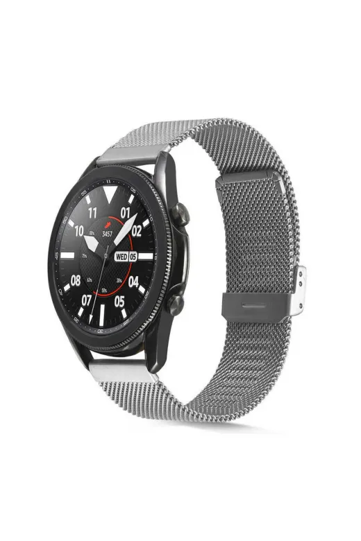 Techaks TCHS-17303 Xiaomi Amazfit Pace Uyumlu Krd-45 22Mm Metal Zore Kordon-Gold