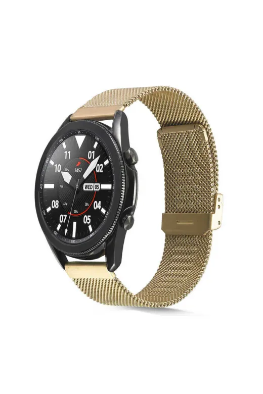 Techaks TCHS-17305 Huawei Gt2 46Mm Uyumlu Krd-45 22Mm Metal Zore Kordon-Gold