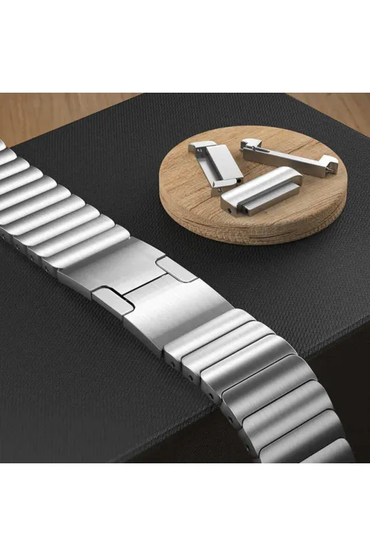 Techaks TCHS-17537 Galaxy Watch 46Mm Uyumlu Krd-35 22Mm Metal Zore Kordon-Siyah
