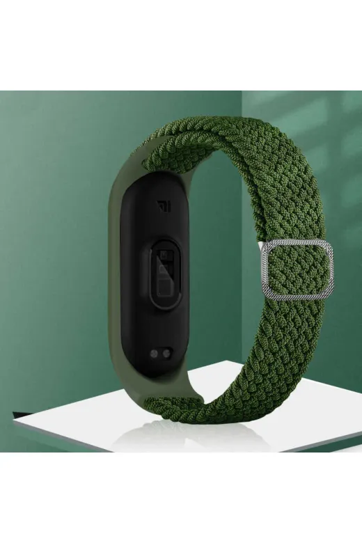 Techaks TCHS-18934 Xiaomi Mi Band 3 Uyumlu Krd-49 Örgü Zore Kordon-Denim