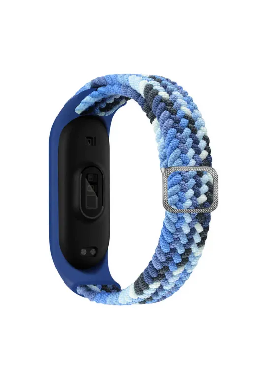 Techaks TCHS-18936 Xiaomi Mi Band 5 Uyumlu Krd-49 Örgü Zore Kordon-Papaya