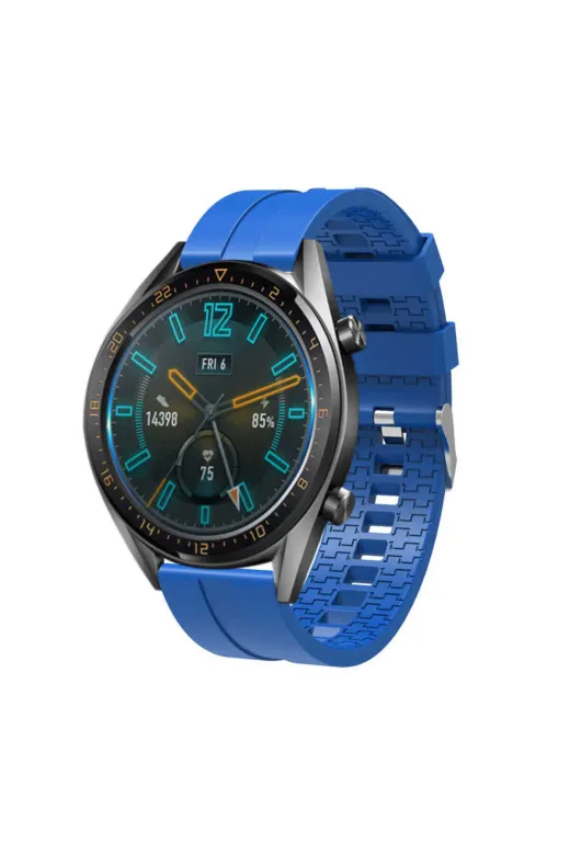Techaks TCHS-21139 Huawei Watch Gt 3 46Mm Krd-23 Uyumlu Zore Kordon-Saks Mavi