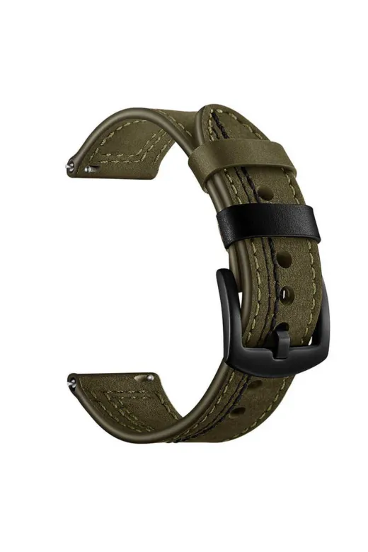 Techaks TCHS-21149 Huawei Watch Gt 3 46Mm Uyumlu Krd-19 Deri Zore Kordon-Siyah