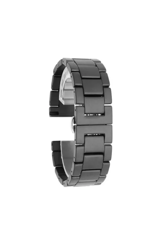 Techaks TCHS-21165 Huawei Watch Gt 3 42Mm Mat Seramik Metal Zore Kordon-Parlak Siyah