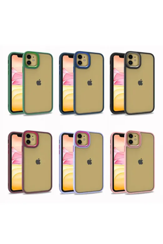 Techaks TCHS-21762 Iphone 11 Uyumlu Zore Flora Kılıf-Rose Gold
