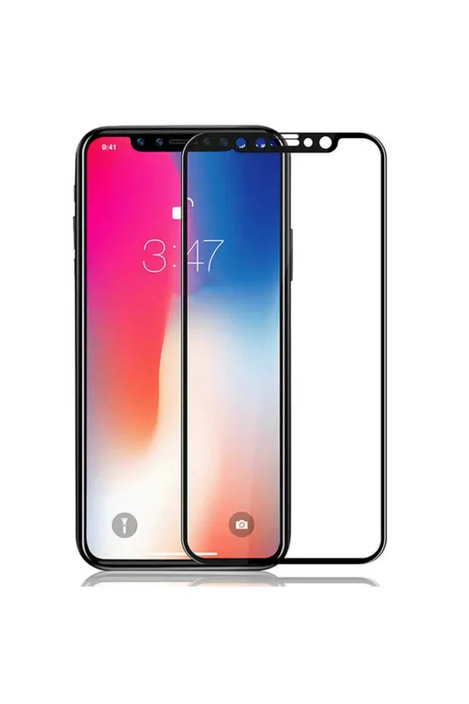 Techaks TCHS-21994 Iphone 12 Pro Ekran Koruyucu Tam Kaplayan Davin 5D Kırılmaz Cam