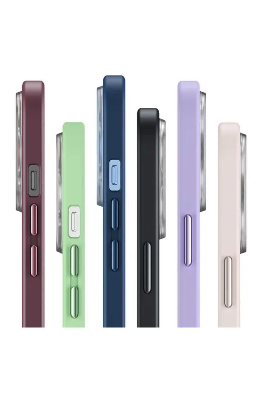 Techaks TCHS-22165 Iphone 12 Uyumlu Zore Retro Kılıf-Koyu Mor