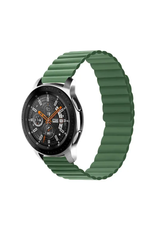 Techaks TCHS-22630 Galaxy Watch Active 2 44Mm Uyumlu Krd-52 Zore Kordon-Gri-Kırmızı