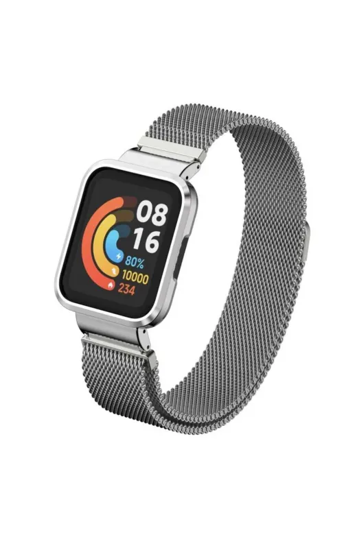 Techaks TCHS-22647 Xiaomi Redmi Watch (Mi Watch Lite) Uyumlu Krd-58 Metal Zore Kordon-Rose Gold