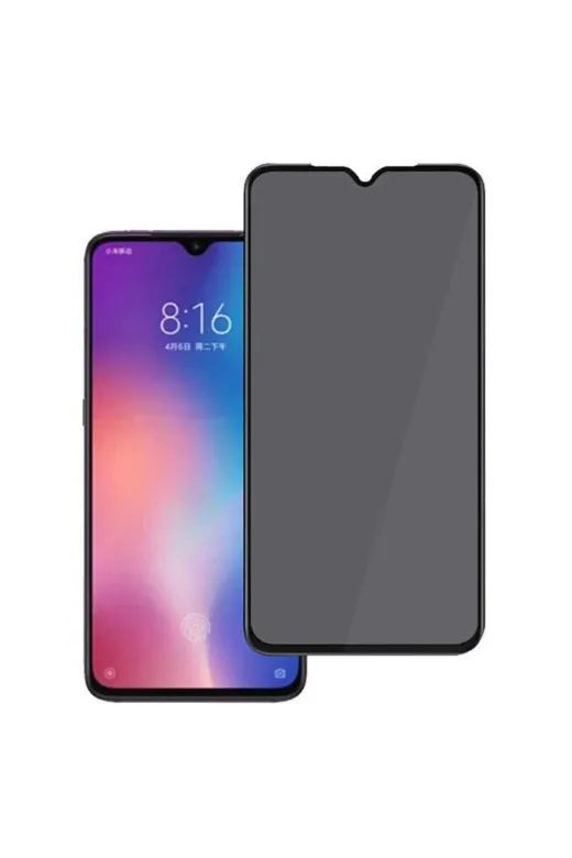 Techaks TCHS-22828 Xiaomi Redmi 8 Uyumlu Davin 5D Privacy Cam Zore Ekran Koruyucu