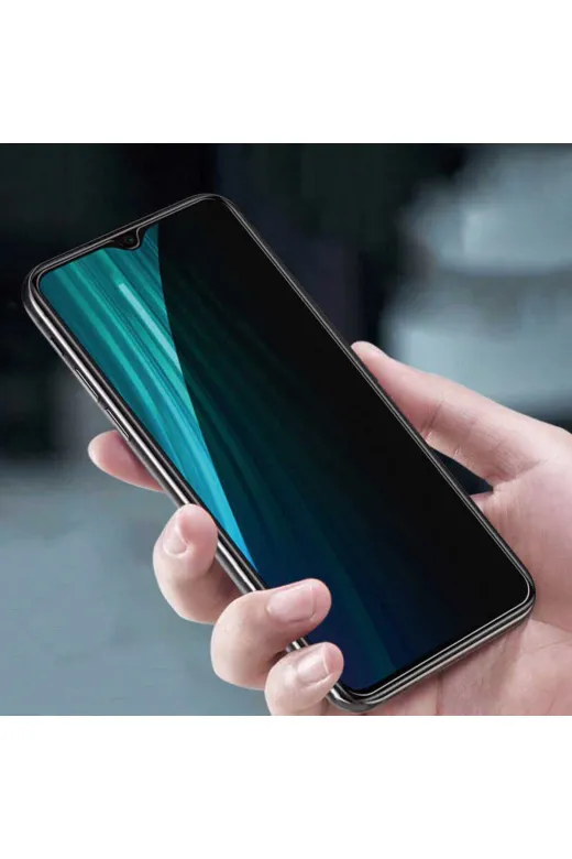 Techaks TCHS-22828 Xiaomi Redmi 8 Uyumlu Davin 5D Privacy Cam Zore Ekran Koruyucu