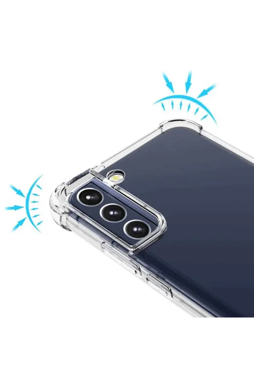 Techaks TCHS-22968 Galaxy S22 Plus Uyumlu Zore Kamera Korumalı Nitro Anti Shock Silikon-Renksiz