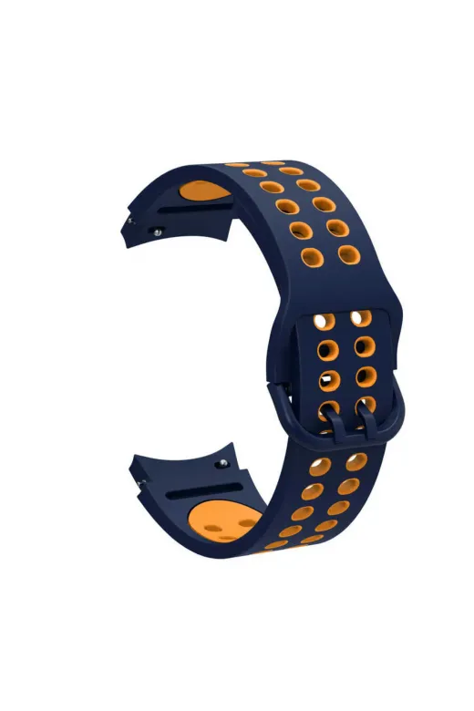 Techaks TCHS-23164 Galaxy Watch 4 40Mm Krd-02 Uyumlu Zore Kordon-Mavi-Sarı