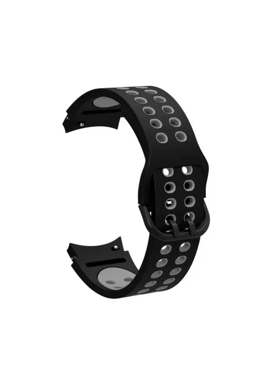 Techaks TCHS-23166 Galaxy Watch 4 Classic 42Mm Krd-02 Uyumlu Zore Kordon-Siyah-Gri