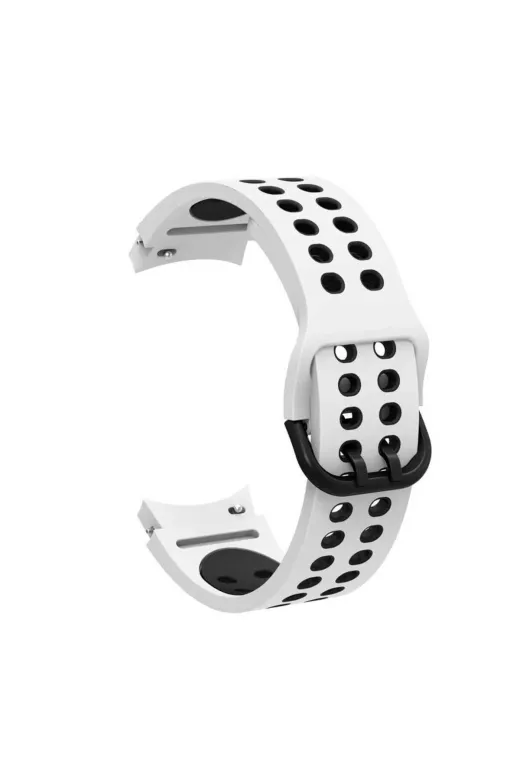 Techaks TCHS-23166 Galaxy Watch 4 Classic 42Mm Krd-02 Uyumlu Zore Kordon-Beyaz-Siyah