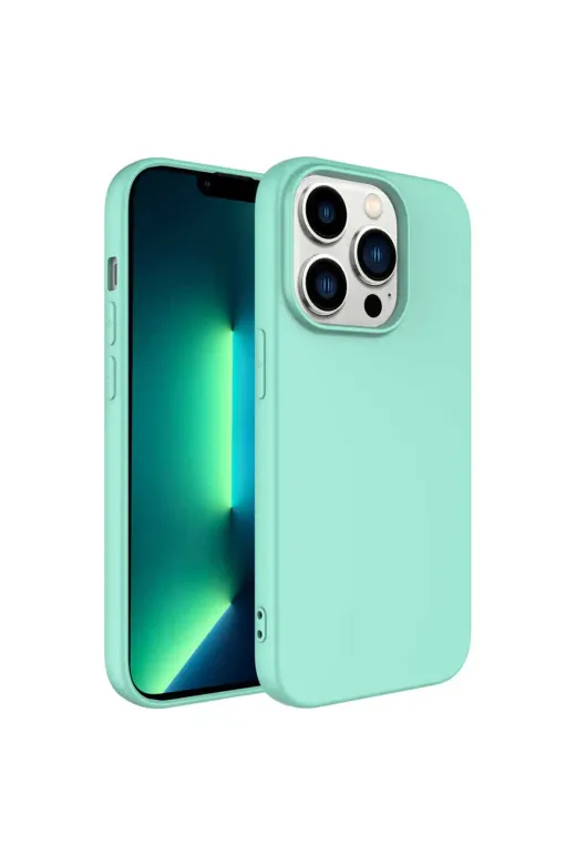 Techaks TCHS-23841 Iphone 14 Pro Max Uyumlu Zore Mara Lansman Kılıf-Açık Yeşil