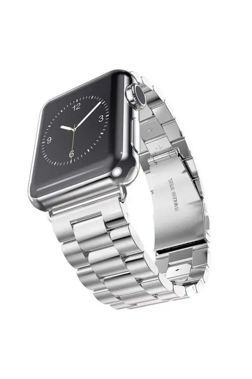 Techaks TCHS-24545 Watch Ultra 49Mm Kordon Uyumlu Krd-04 Metal Strap Kayış Clo- Gümüş