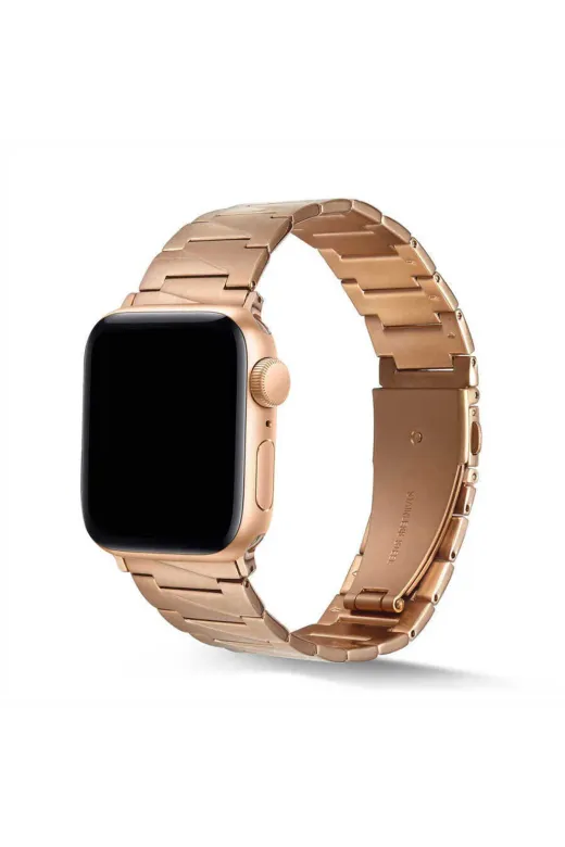 Techaks TCHS-24588 Watch Ultra 49Mm Kordon Uyumlu Krd-48 Metal Strap Kayış Clo- Rose Gold