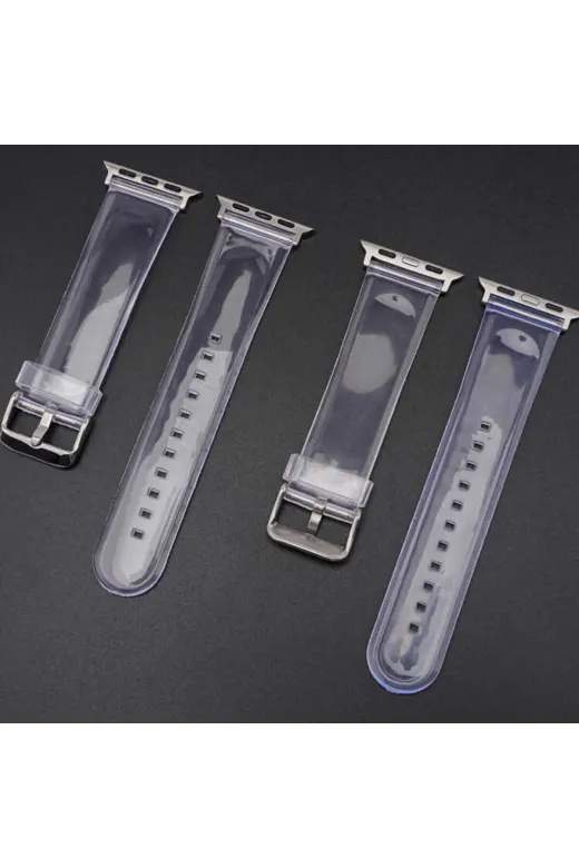 Techaks TCHS-24600 Watch Ultra 49Mm Kordon Krd-13 Şeffaf Uyumlu Strap Kayış Clo- Renksiz