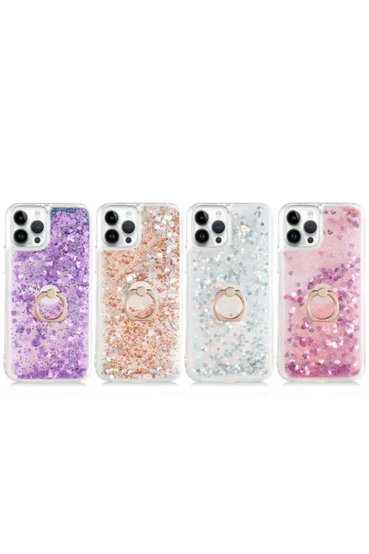 Techaks TCHS-24937 Iphone 14 Pro Uyumlu Zore Milce Kılıf-Gold